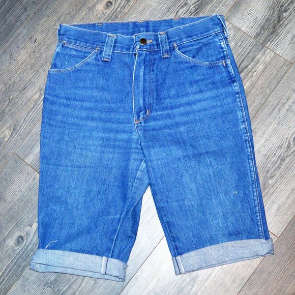 Vintage Sedgefield Do-Nothing High-Waist High-Rise Denim Cutoff Jeans Jorts 32 - Picture 1 of 11